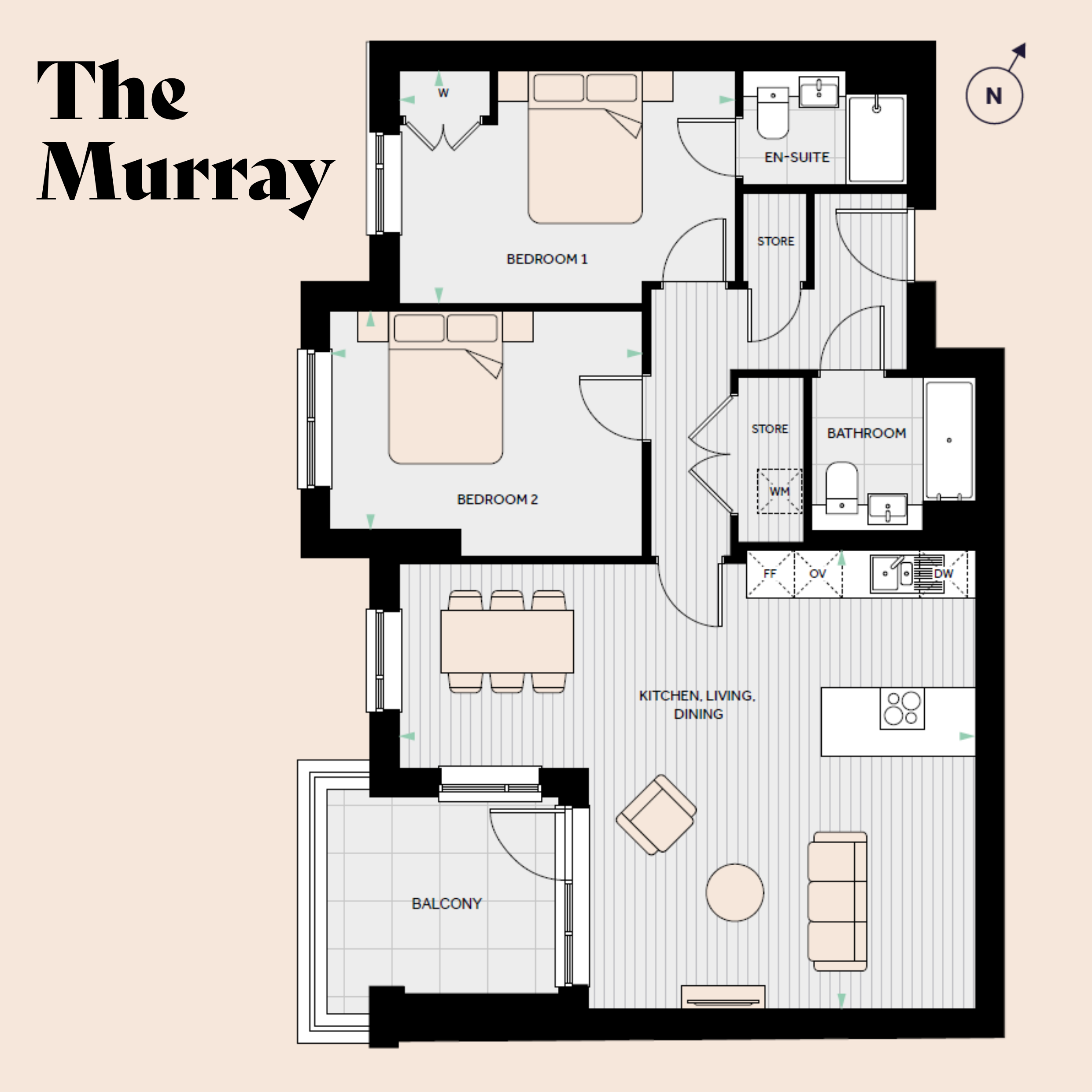 Floorplan for The Murray at The Hue, Third floor